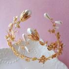 Wedding Faux Pearl Branches Tiara