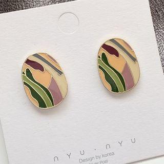Print Glaze Alloy Earring