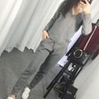 Sports Set: Plain Zipped Cardigan + Pants