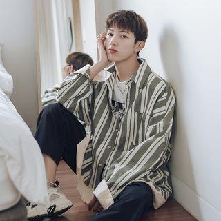 Long-sleeve Stripes Shirt
