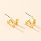 Geometric Stud Earring E1125 - 1 Pair - Gold - One Size