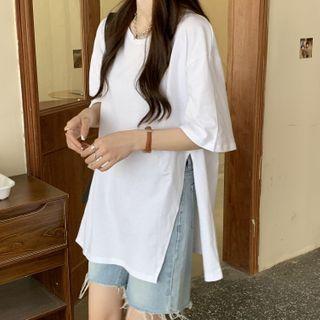Oversized Slit T-shirt