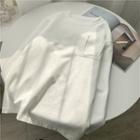 Long-sleeve Pocket T-shirt Off-white - One Size