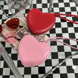 Zipped Heart Mini Clutch