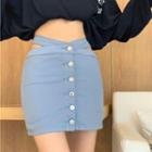 High-waist Cut-out Skirt