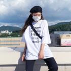 Palmtree And Soda Lettering Oversized T-shirt Vol.4