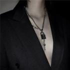Key & Lock Necklace As Shown In Figure - One Size