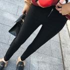 Plain Slim-fit Pencil Pants