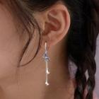 Butterfly Sterling Silver Fringed Earring