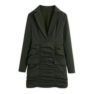 Ruched Blazer Dress