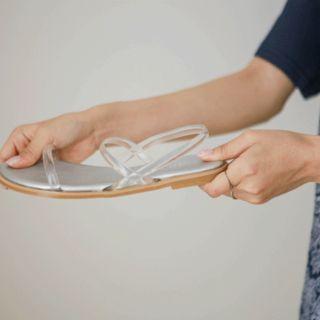 Transparent-strap Sling-back Sandals