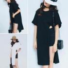 Slit Short-sleeve T-shirt
