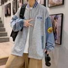 Denim Panel Applique Jacket