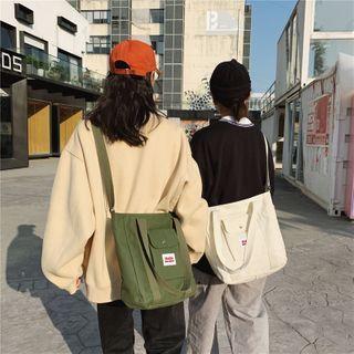 Applique Crossbody Tote Bag