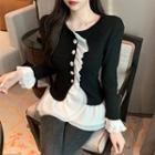 Ruffle Single-breasted Jacket As Shown In Figure - One Size