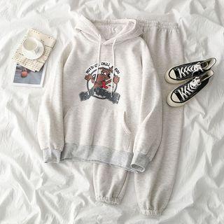 Dog Print Hoodie / Jogger Pants
