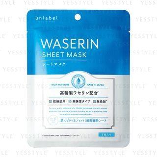 Jps Labo - Unlabel Moistpharma Waserin Sheet Mask 1 Pc 1 Pc