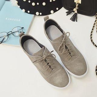 Wedge Lace-up Sneakers