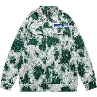 Embroidered Tie Dye Jacket