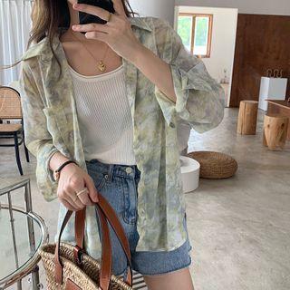 Tie Dye Shirt Green - One Size