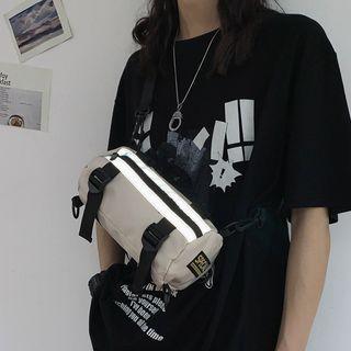 Striped Barrel Bag