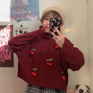 Turtleneck Embellished Sweater