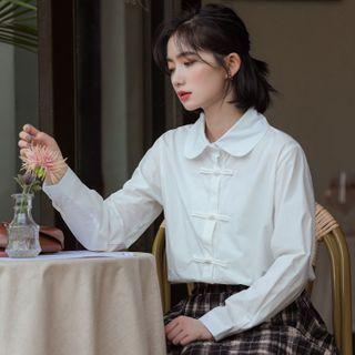 Knot Button Shirt White - One Size