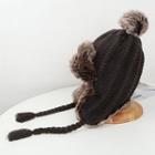 Bobble Knit Trapper Hat