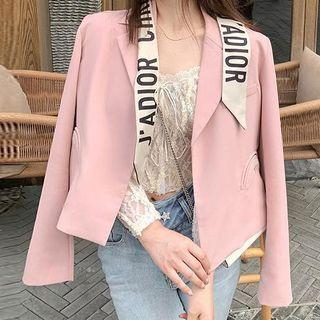 Cropped Open-front Jacket / Mini Pencil Skirt