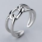 Knot 925 Sterling Silver Open Ring As Shown In Figure - One Size