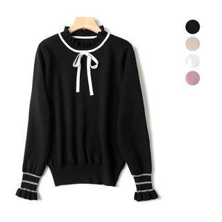 Ruffle-cuff Sweater