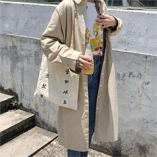 Letter Print Long Shirt