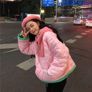 Reversible Padded Jacket As Shown In Figure - One Size