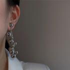 Alloy Bead Drop Earring 1 Pair - Dark Silver - One Size