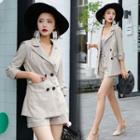 Set : Double-breasted Blazer + Shorts