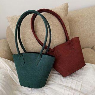 Set: Velvet Tote Bag + Pouch
