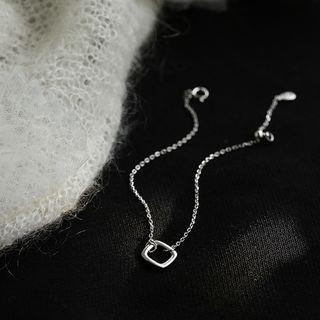 Alloy Square Bracelet Silver - One Size