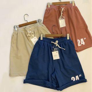 Number Print Drawstring Shorts