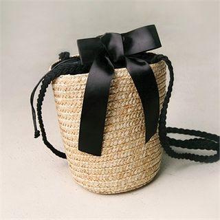 Rattan Bucket Bag