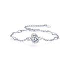 925 Sterling Silver Twelve Horoscope Pisces Bracelet With White Cubic Zircon