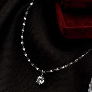 Rhinestone Twisted Necklace