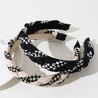 Braided Check Headband
