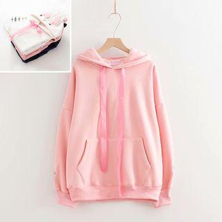 Rabbit Ear-accent Fleece-lined Hoodie