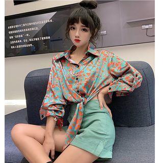 Printed Shirt / High Waist Shorts