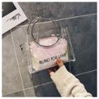 Sequined Transparent Mini Crossbody Bag