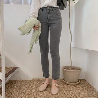 [cle.] Gray Wash Slim-fit Jeans