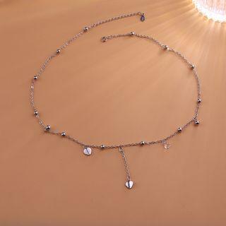 Heart Necklace With Gift Box - 1 Pc - Silver - One Size