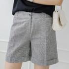 Rollup-hem Plain / Checked Shorts