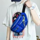 Set: Multi-pocket Sling Bag + Bag Charm