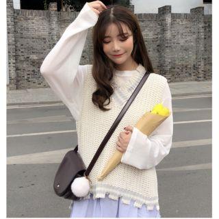 V-neck Cable-knit Sweater Vest